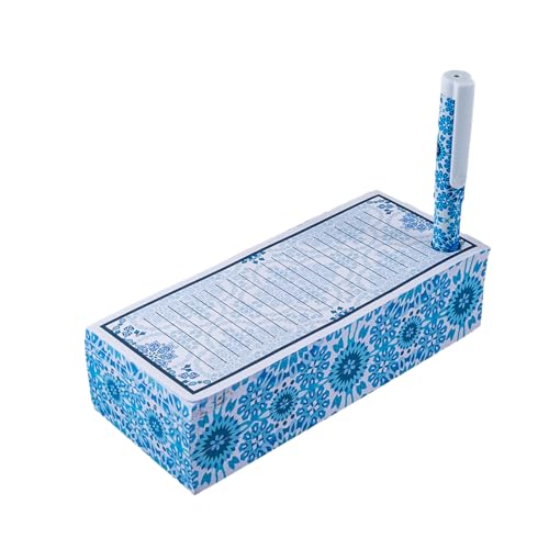 PracticOffice Taco de Notas Encoladas y Arrancables a Rayas con Bolígrafo Incluido (Arabesque)