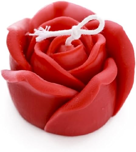 3D Rose Jabón Vela Cera Derretir Silicona Molde Chocolate Mousse Cake Molde Decoración Resina Flor Aroma Yeso Moldes