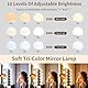 Qtuie LED Spiegel Schminktisch Beleuchtung Spiegellampen mit 3 Farbe Schminktisch Licht Spiegellicht Hollywood Lichter Make up Lampe Spiegelleuchte Spiegelbeleuchtung Schminklicht für Spiegel (14)