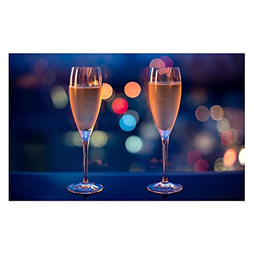 Affiche en verre de vin 70x100 cm toile peinture nordique sans cadre dsdsgog