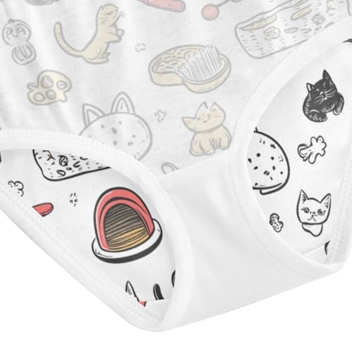 ZZKKO Pet Food Toy Girls Underwear Toddler Panties for Girls Comfort Brief Size 8Y4