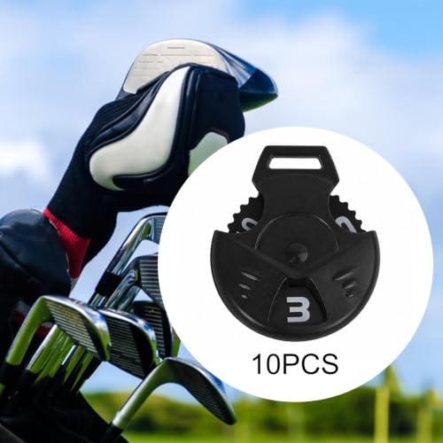 Etiquetas numeradas para cabezas de palos de golf con fundas compactas de PP duradero 5