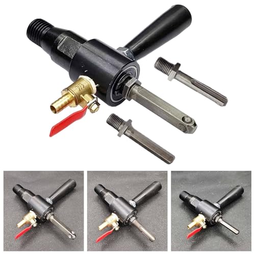 Perceuse électrique avec adaptateur de tête pour forage à eau et marteau