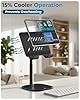 COOPER TabHolder, 7-10" Height Adjustable Tablet Stand, Premium iPad Stand for Desk, 270° Tilt Portable Monitor Holder for 15.6-17" Displays, for All iPad, Kindle, Surface, Samsung Tablets (Black) #3