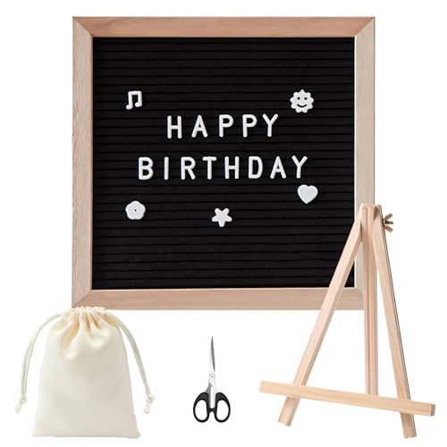 514-teiliges Letterboard aus Holz 25 5x25 5cm Küche Büro Hochzeit