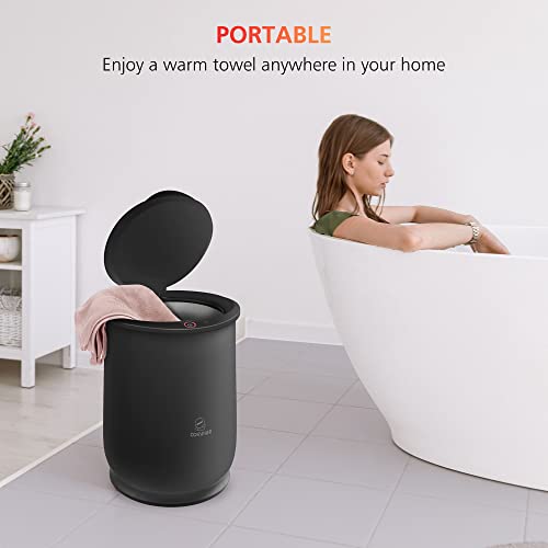 Comfier Large Towel Warmer, Gifts For Her,Him, Towel Warmers For Bathroom,Spa Hot Towel Warmer Bucket,Heat Towels In 10 Minutes, Blanket Warmers For Home,Auto Shut Off,Bathrobes,Baby Blanket(Black) #TOP5