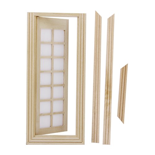 Porta di Casa delle Bambole di Legno Miniatura