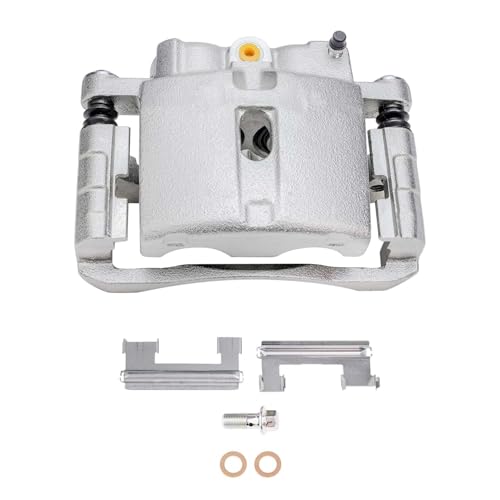 Image of Detroit Axle - 2pc Rear Brake Calipers w /Bracket for Chevrolet Silverado | GMC Sierra 01-03 /05-06 1500HD 99-04 2500 01-10 2500 HD 05-06 3500 07-10 3500 HD, 00-13 Yukon XL Suburban 03-09 Hummer H2