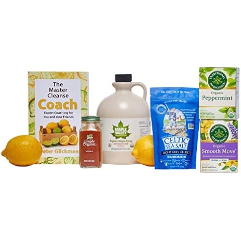 Maple Valley 10 Day Organic Master Cleanse Lemonade Detox/Kit with Peter Glickman Master Cleanse Coach Book Cover