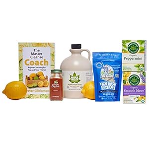 Maple Valley 10 Day Organic Master Cleanse Lemonade Detox/Kit with Peter Glickman Master Cleanse Coach Book