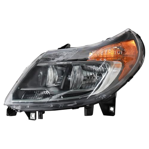Image of TRQ Driver Side Headlight Assembly Halogen Compatible with 2014-2022 Ram ProMaster 1500 2500 3500 Without Daytime Running Lights CH2502254