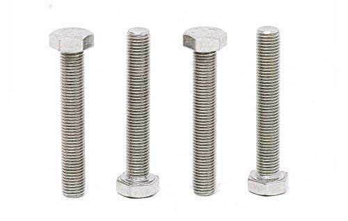 Image of (4pcs) BelMetric M8X1.0X50 A2-70 Stainlesss Steel Metric Fine Threaded Hex Tap Bolts DIN 961 for Automobiles, Motorcycles and Watercraft BR8X1.0X50SS