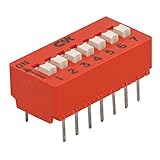 ITT Industries Cannon BD07-VP Standard Slide Raised DIP Switch, 7-Position, 14-Pin (Pack of 20)