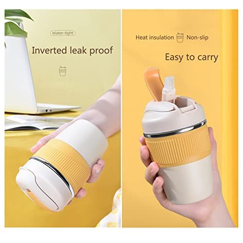 Siotenze Stainless Steel Kids Insulated Water Bottle With Straw, Leak-Proof And Non-Slip, Can Drink Straight Bpa-Free, 16 Oz Lightweight And Portable For School, Office Coffee Mug, Travel Camping #TOP7