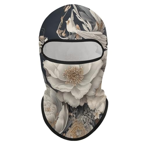 Balaclava para Hombres y Mujeres con Borde Blanco, Máscara Facial Completa para Deportes al Aire Libre, Ciclismo, Pesca, Gorra, 1 miniatura 7