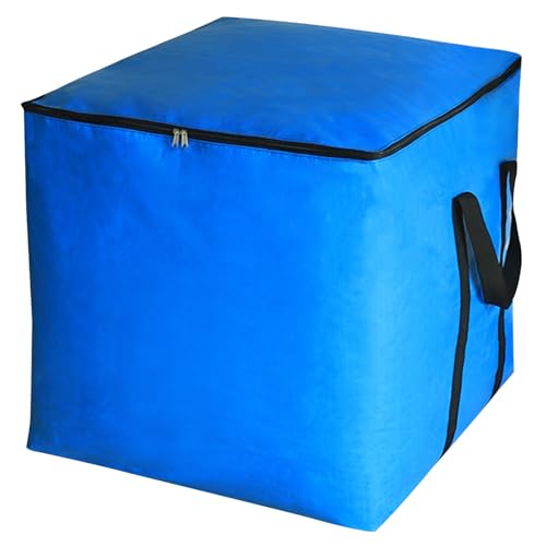 Blauer Packsack 50×50×50 cm 125L Aufbewahrungsbeutel mit Deckel...