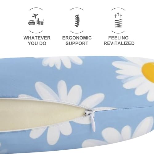 Almohada de espuma viscoelástica para viaje ajustable miniatura 4