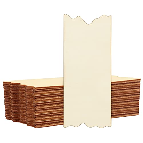 Belle Vous Planche Bois Brut (Lot de 24) - Panneau Bois en Contreplaqué avec Bords Dentelés pour Artisanat, Pyrogravure, Décoration, Mariage, Peinture et Enseignes