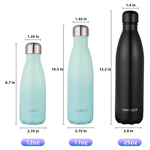 Insulated Water Bottle,Yonicoer 25Oz Double Walled Stainless Steel Metal Water Bottles, Vacuum Thermo Flasks For Daily Use, Sports, Gym, Travel,School #TOP4