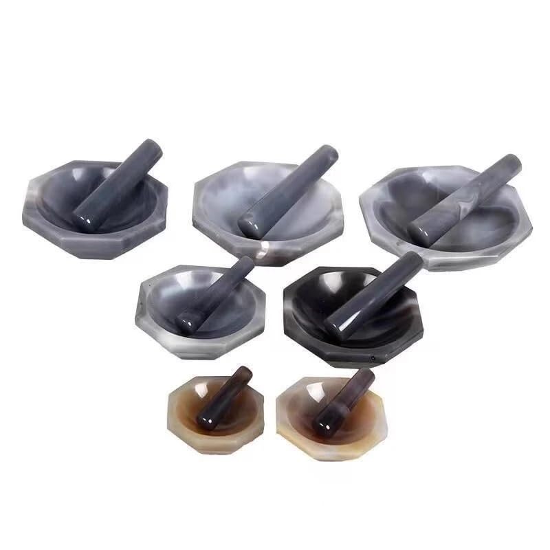 1 Set of 30mm to 130mm red Chalcedony Mortar, Hard Pure Natural agar Mortar(Inner Dia 110mm)