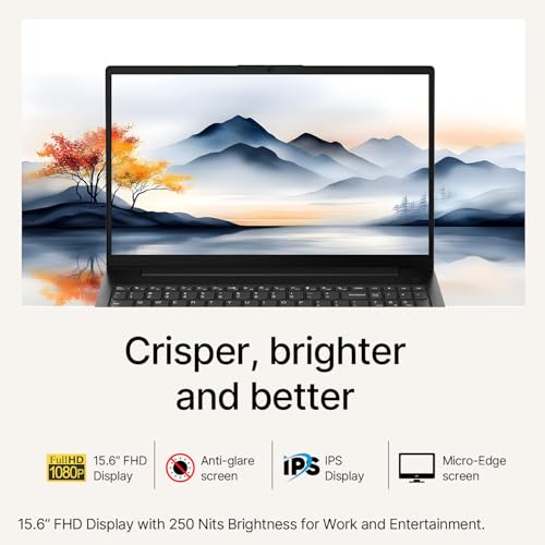 Image of Lenovo V15 Laptop for Student & Business | 2026 Edition | Intel Quad-Core Processor | 15.6 inch FHD 1080p Display | 12GB RAM | 256GB PCIe SSD | Windows 11 Pro | Ethernet RJ-45 | Lightweight & Portable