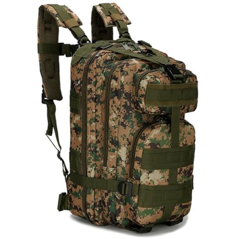 Mochila Militar Tática Comander Pró Masculina Feminina 30 Litros Cor Camuflado Digital Resistente A Água Trilha