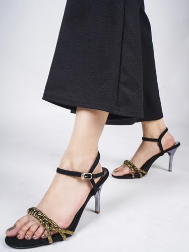 Image of The White Pole Stylish Attractive Ethnic Comfortable Fahsion Party Heels Stylish Stilettos Heels Sandal For Womens & Girls