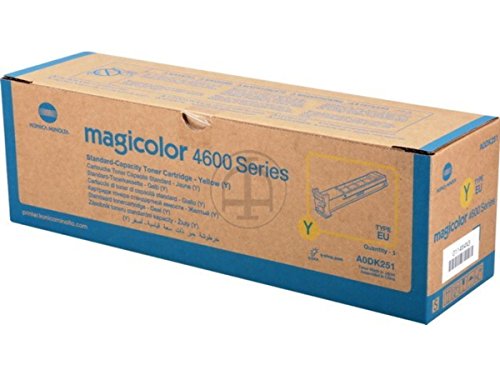 Cartouche de toner jaune Konica Minolta A0DK251 pour imprimante laser Magicolor