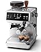 AMZCHEF 20-Bar-Bean-to-Cup-Coffee-M... with Grinder | Automatic Coffee Machine for Home, 44 Grind Settings & 4-Temp Control | 8mm Milk Frother for Latte, Cappuccino & Cold Brew, Stainless Steel