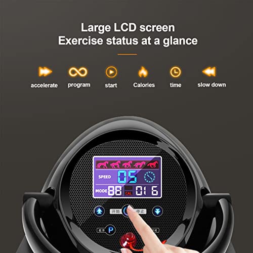 Máquina eléctrica de equitación con 20 velocidades, ajuste de vibración, pantalla LCD para ejercicio y entrenamiento físico para pérdida de peso en abdomen y parte superior del cuerpo miniatura 4