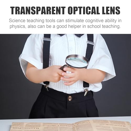 Image of 12Pcs Convex Lens, 1inch /2.5cm Diameter Convex Lens, Resin 3D Convex Lens VR Lens Film Field Mirror Magnifier, Transparent Optical Lens for Experiment and Teaching Activities