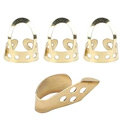 médiators, médiators de banjo Médiator en métal réglable creux 3pcs Index Finger 1Pc Thumb Banjo Guitar Ukulele Parts… - Les Beatles, Paul McCartney, John Lennon, RIngo Starr, George Harrison