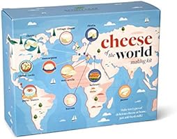 Cheese of The World Making Kit - Thermometer Included - Make Your own Mozzarella, Halloumi, Burrata, Paneer, Queso...