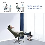 Foot Rest for Under Desk at Work 4-Level Height Adjustable, Ergonomic Foldable Footrest for Office, Gaming,Computer, Soft & Removable Pad Desk Foot Stool Suitable for All Seasons - Image 3
