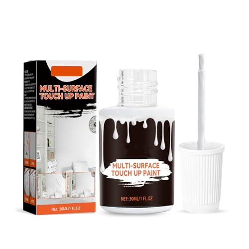 Lot de 2 Retouche Émail Blanc, Peinture pour Baignoire, Peinture Blanche Murale, Défauts et Rayures, Convient aux Baignoires, Meubles, Murs, Placards, Portes...