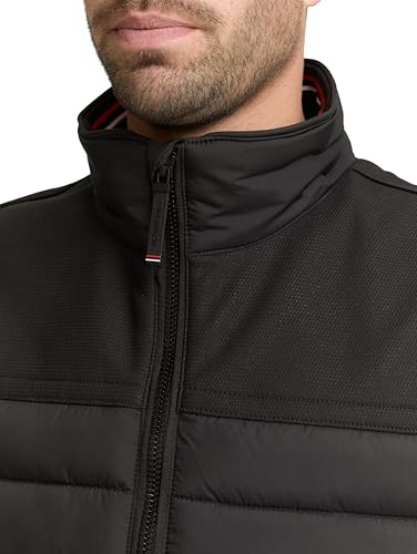 TOM TAILOR Herren 1048508 Weste, 29999 - Black, S EU – Ansicht 6