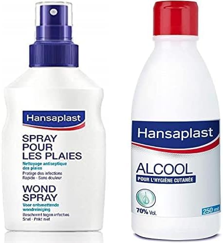 Lot HANSAPLAST Spray Antiseptique (1 x 100 ml), nettoyant pour le...