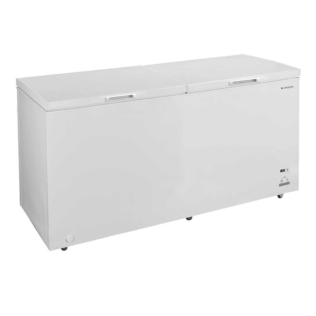 Aspes Congelador Horizontal Blanco ACHH6601DDC. Capacidad 663 Litros, Dual Cooling, 4 Star, Modo Super Congelación, Tecnología Digital, Puerta Abatible, 1 Cesta, Bajo nivel Sonoro, Clase D