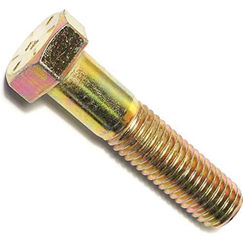 Image of Hard-to-Find Fastener Grade 8 Hex Cap Coarse Large Bolts, Bulk Pack, Steel Hex Bolts for Construction, Home Improvement, 5 /8-11 x 2-3 /4, Pack of 10