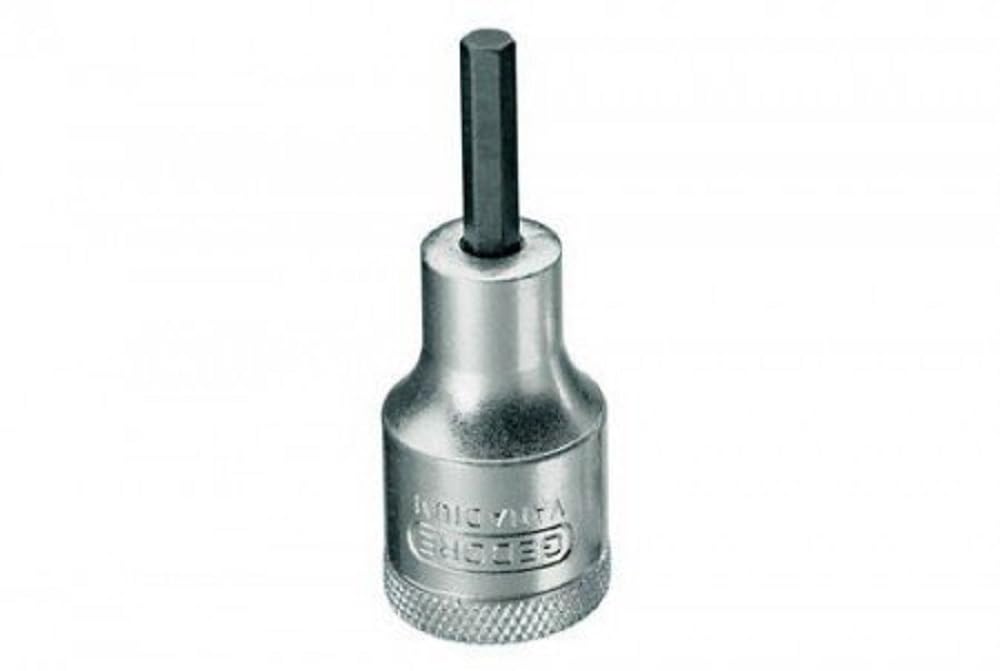 Gedore Chrome-Plated In19 7/32 Af 6154980 In Hex Socket 1/2-Inch Square Drive