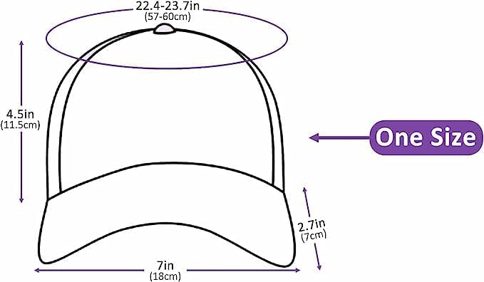 Miniatura 2 de Grainarain Gorra de béisbol para hombre y mujer, bordado, ajustable, de sarga lavada, sombrero de camionero de perfil bajo