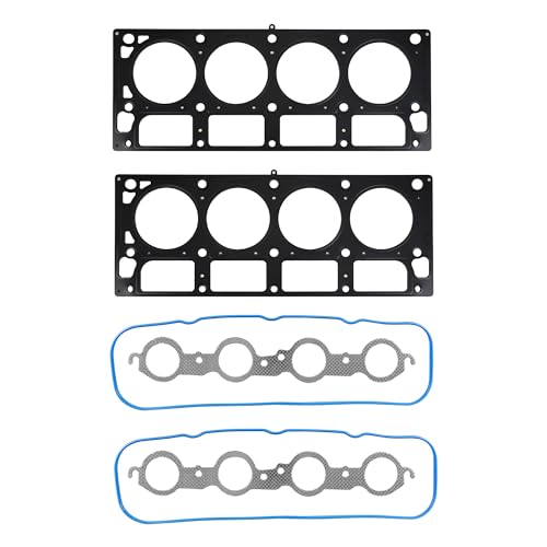 Image of KAX Engine Cylinder Head Gasket Set Compatible with Silverado Sierra 1500 2005-2013, Chevy Tahoe Suburban GMC Yukon XL 1500 2007-2014, Avalanche 2007-2013, 4.8L 5.3L, Head Gasket Kit, OE# HS26190PT2