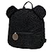 Mochila de viaje para niños y niñas, de forro polar, con forma de oso de peluche, para viajes diarios