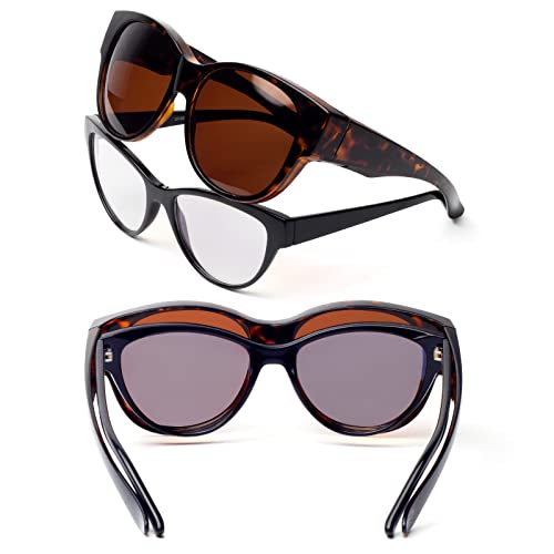 Face Shadow Polarized Sunglasses Fit Over Glasses, Sunglasses for Women to Go Over Glasses UV Protection Lightweight4
