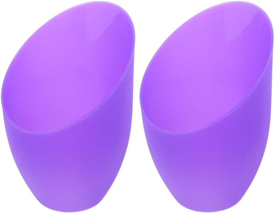 Amosfun 2Pcs Inclined Horseshoe Lampshades Plastic Covers for Led Floor and Table Lamps Unique Slant Design Light Guards for Home Decor 5.11 X 4.33 X 1.96 Inch