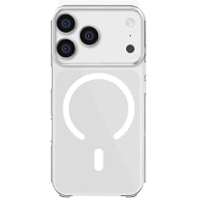 iPhone 17 Pro ile Uyumlu IC  ipli Animasyonlu M-Safe Sararmaz PC Premium Slim  effaf K l f