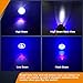 Motorcycle LED Fog Lights U7 Spotlight Daytime Running Lights Bicycle lights with Blue Angel Eyes Halo Ring and Switch 2-Sets