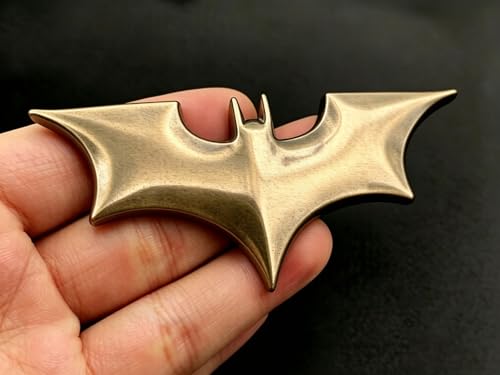 Image of 3D Spider Chrome Emblems Badges Sticker Car Vehicle, Truck, Motorcycle, RV, Scooter, SUV, Door, Window, Room, Wall and More Decoration (Bronze Batshape)