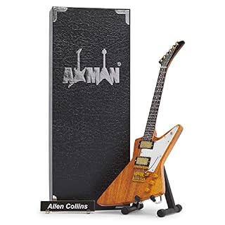 Allen Collins (Lynyrd Skynyrd) Réplique de guitare miniature – Cadeaux musicaux – Ornement fait à la main – Comprend une… - Les Beatles, Paul McCartney, John Lennon, RIngo Starr, George Harrison
