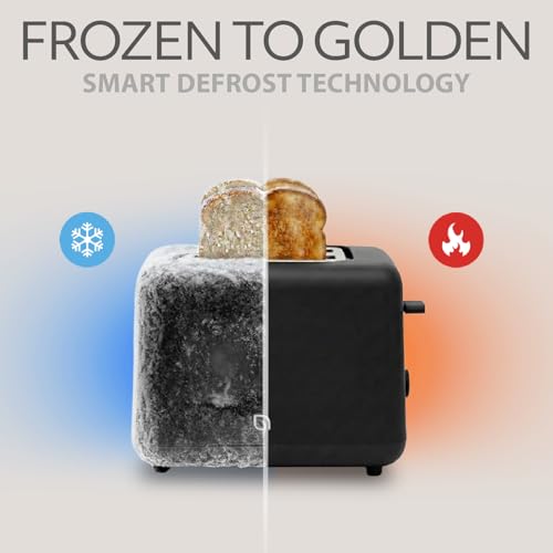 Image of WILLOW Eco Series 2-Slice Toaster, Extra-Wide Slots for Bagels & Artisan Bread, 6 Shade Browning Settings, High-Lift Toast Boost, Removable Crumb Tray, Cancel /Defrost Buttons, Toaster 2 Slice